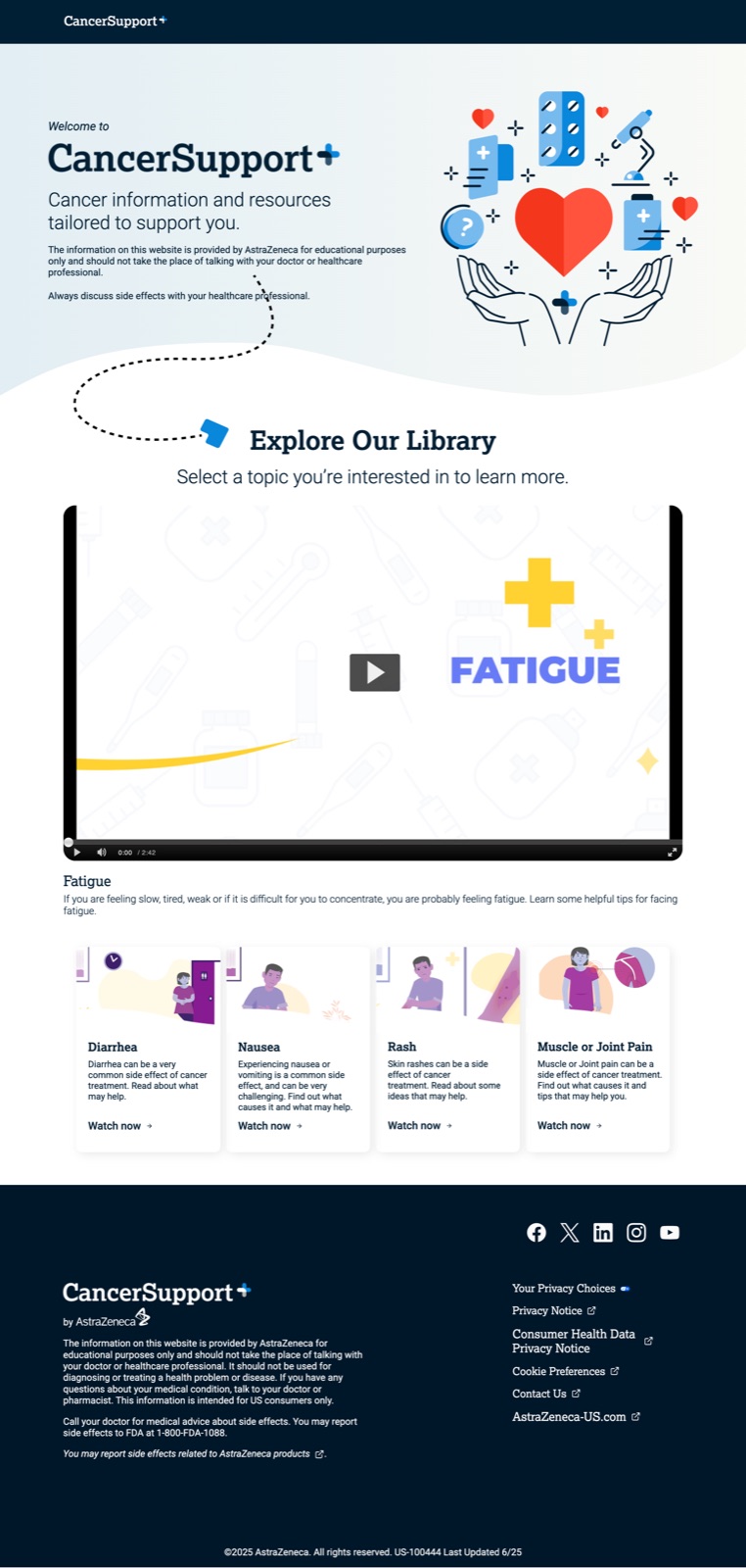 CancerSupportPlus.com — patient and caregiver support platform